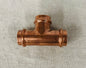 Apollo Press Copper Tee Fitting – 1" x 1" x 3/4" (A10077741)