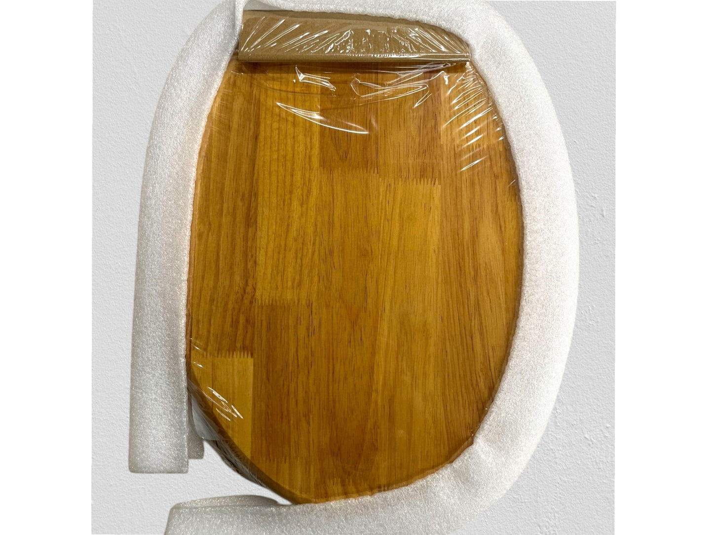 Jones Stephens C2B1E17CH Solid Oak Elongated Toilet Seat – Natural Oak Piano Finish
