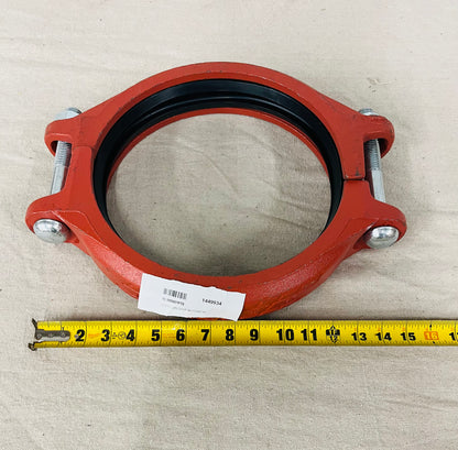 Victaulic Style 07 Flexible Coupling – 10" Painted Grooved Coupling with T-Gasket (VL10007PT0)