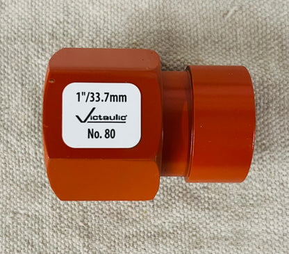 Victaulic No. 80 Grooved x Female Threaded Adapter – 1" (33.7 mm) – Painted – VF01008P00-NR