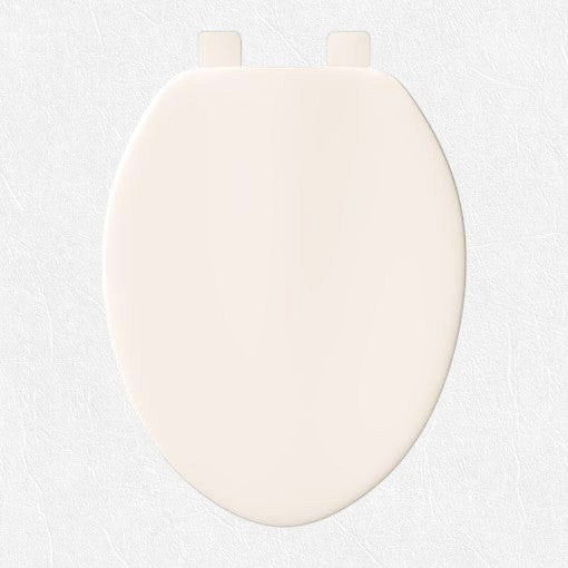 Jones Stephens C101102 Biscuit Elongated Plastic Toilet Seat with Cover