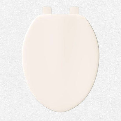 Jones Stephens C101102 Biscuit Elongated Plastic Toilet Seat with Cover