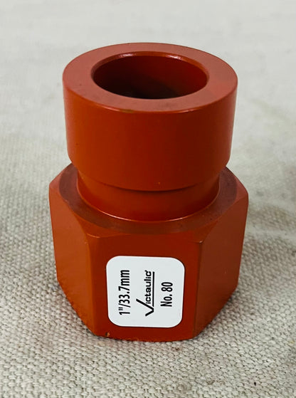 Victaulic No. 80 Grooved x Female Threaded Adapter – 1" (33.7 mm) – Painted – VF01008P00-NR