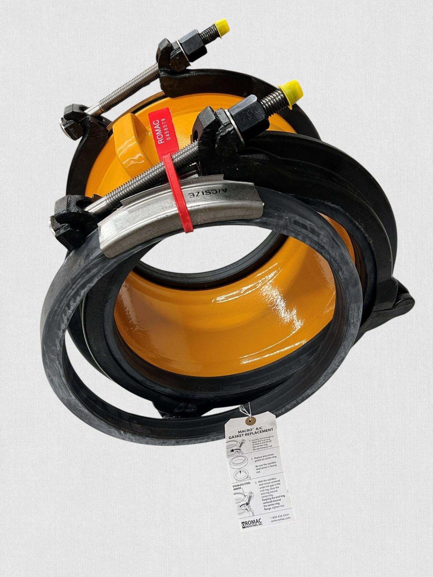 Romac 10" Macro Coupling – EPDM, 2-Bolt, Stainless Steel | R2601190851