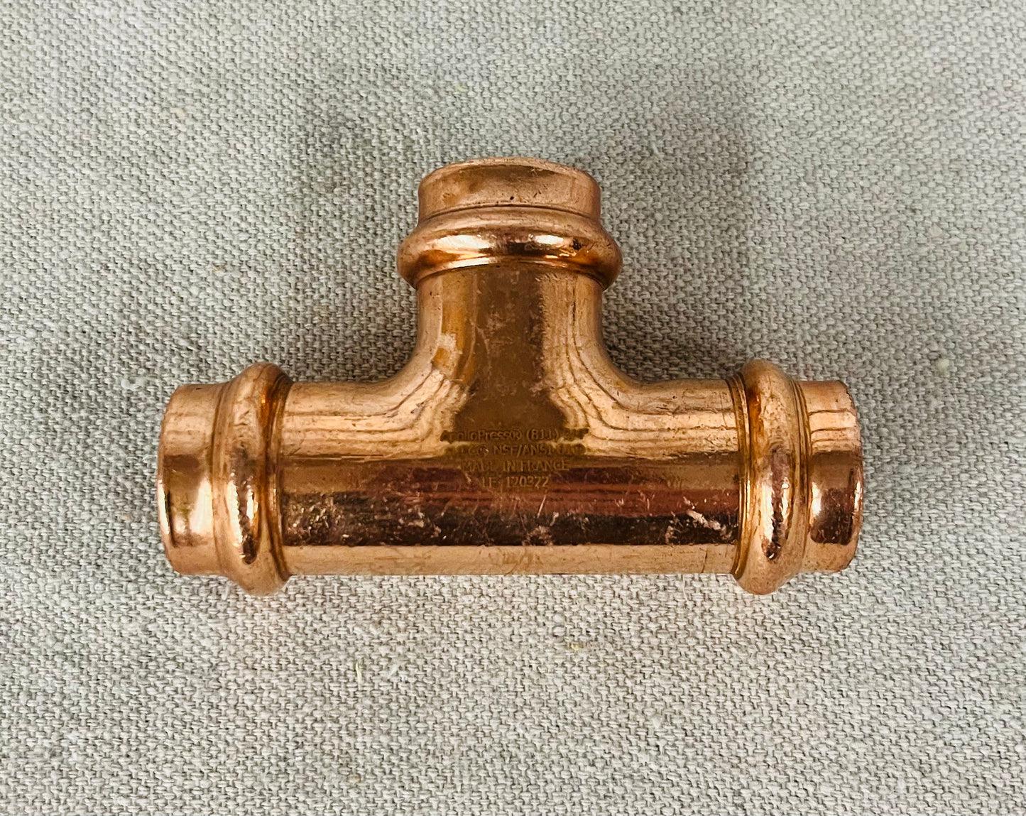 Apollo Press 3/4" PxPxP Copper Tee – A10077740
