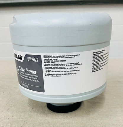 Ecolab Silver Power Presoak for Machine Warewashing – 8 lb Solid Block Cartridge (2 per case - 6112922)