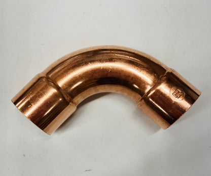 Mueller 1-1/4" Copper Long Radius 90° Elbow – C x C (5 Pack)