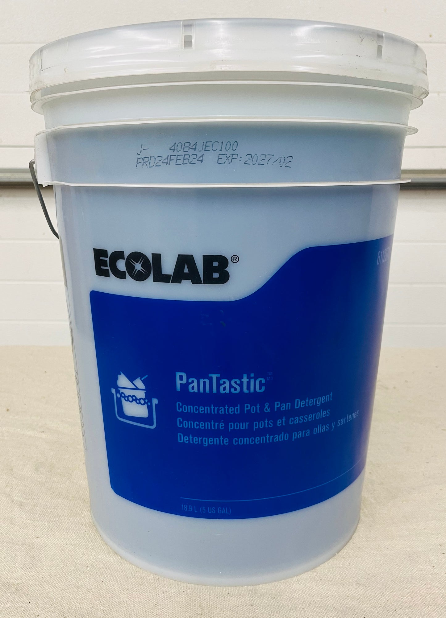 Ecolab Pantastic Pot & Pan Detergent – 5 Gallon Pail – Commercial Manual Dishwashing Detergent (E6112971PL)