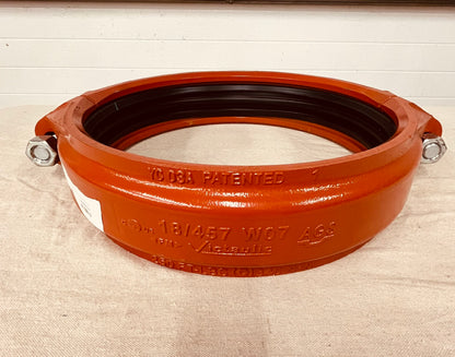 Victaulic AGS™ Style W07 - OEM 18 in. Orange Enamel Grooved Ductile Iron Coupling