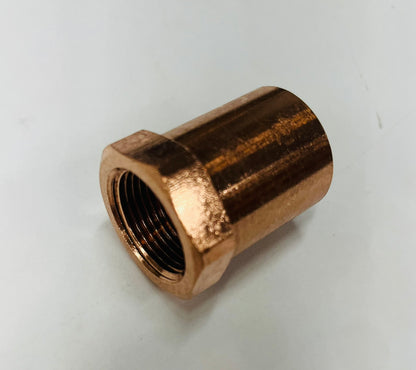 1" Copper x 3/4" FIP Female Adapter – Lead Free (10 Pack)