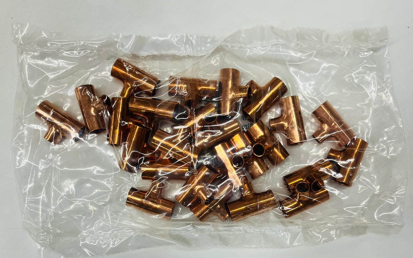 JW Solder Copper Reducing Tee – 1/4" x 1/4" x 1/8" CxCxC (25 Pack)