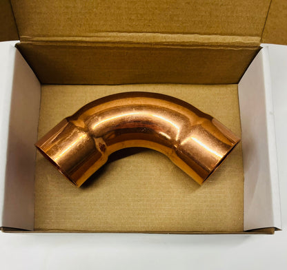 1-1/2" Copper Long Radius 90° Elbow – C x C Sweat – Lead Free