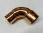 Jones Stephens 1-1/4" x 1" Copper Reducing 90° Elbow – Rough Close CxC
