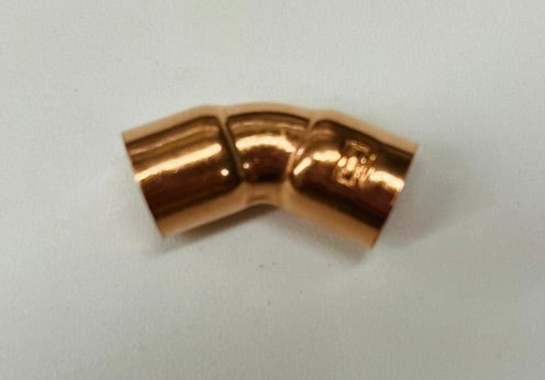1/4" Copper 45° Elbow – C x C Sweat (10 Pack)