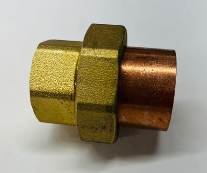 1-1/4" Copper Sweat Union – Lead Free (C x C) | 5 Pack