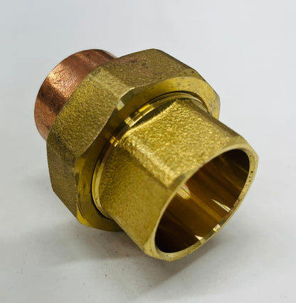 1-1/4" Copper Sweat Union – Lead Free (C x C) | 5 Pack