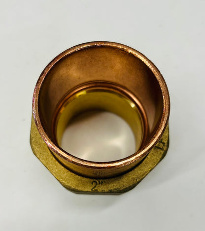 Jones Stephens 2" Copper Sweat Union – Lead Free (C x C) | 5 Pack