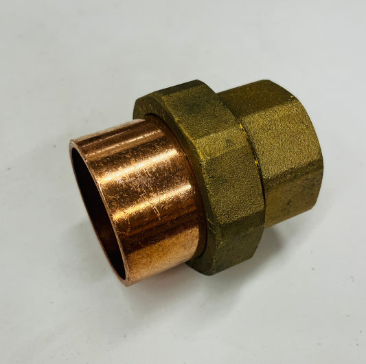 Jones Stephens 2" Copper Sweat Union – Lead Free (C x C) | 5 Pack