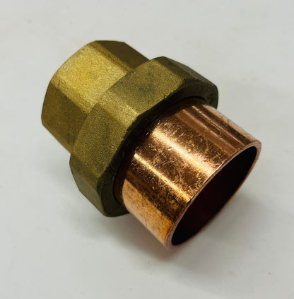 Jones Stephens 2" Copper Sweat Union – Lead Free (C x C) | 5 Pack