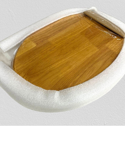 Jones Stephens C2B1E17CH Solid Oak Elongated Toilet Seat – Natural Oak Piano Finish